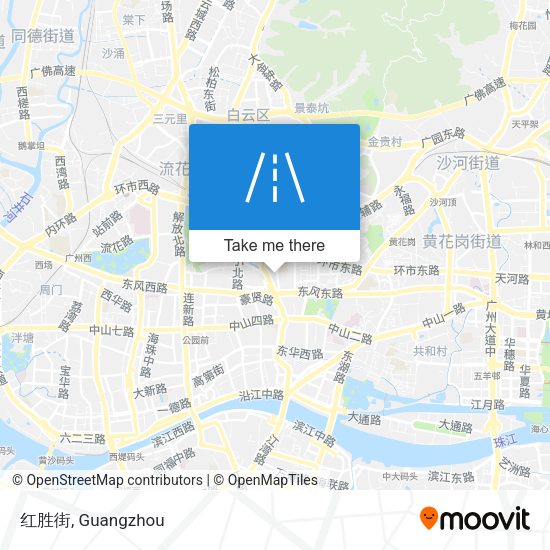 红胜街 map