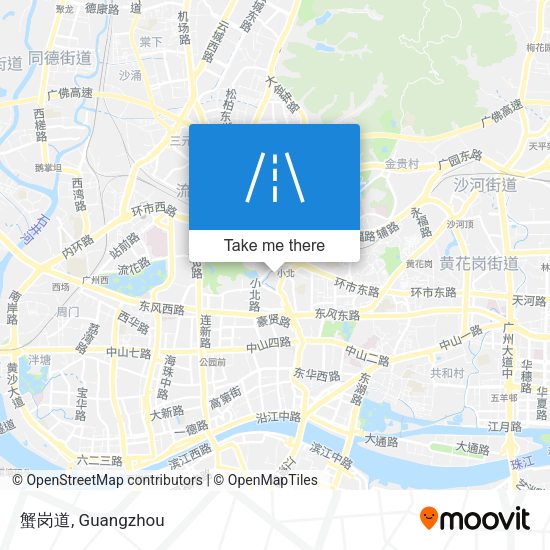 蟹岗道 map