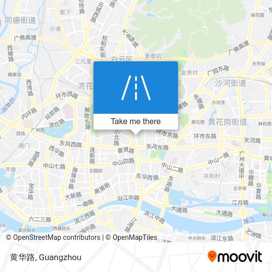 黄华路 map