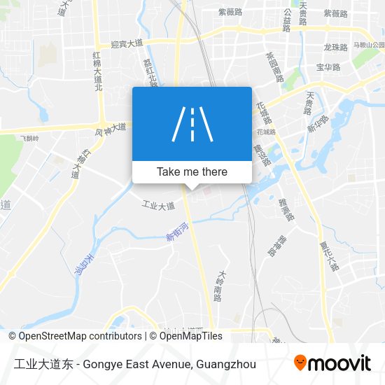工业大道东 - Gongye East Avenue map
