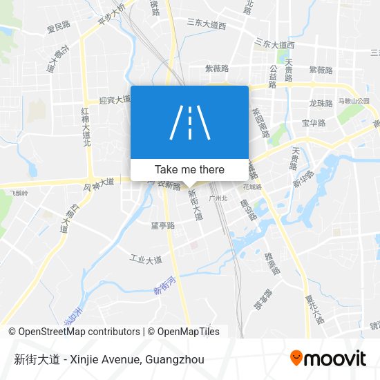 新街大道 - Xinjie Avenue map