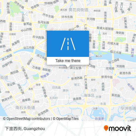 下渡西街 map