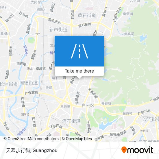天幕步行街 map