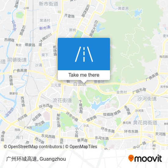 广州环城高速 map