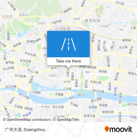 广州大道 map