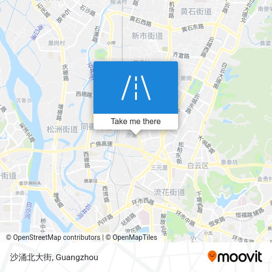 沙涌北大街 map