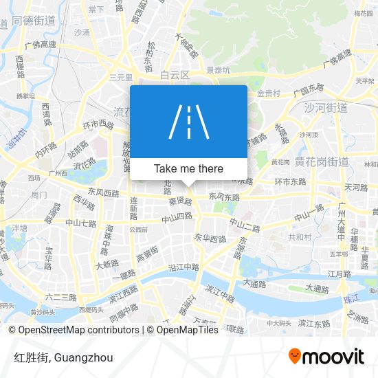 红胜街 map