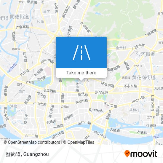 蟹岗道 map