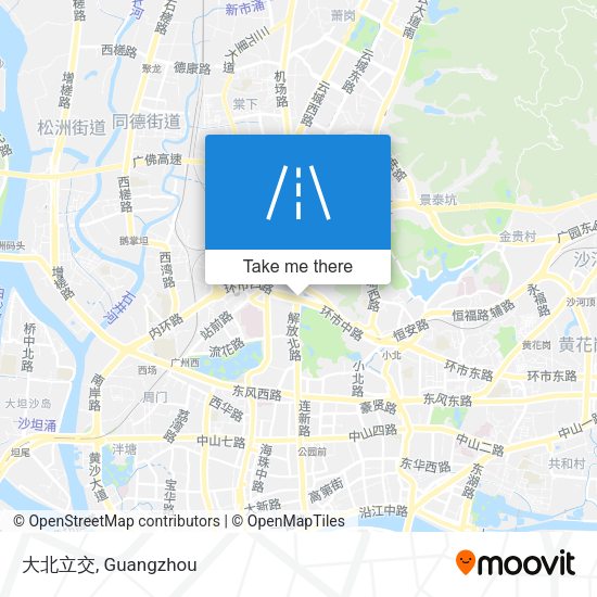 大北立交 map