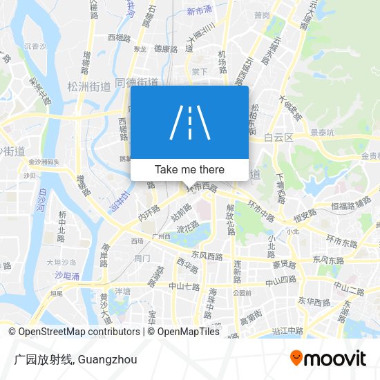 广园放射线 map