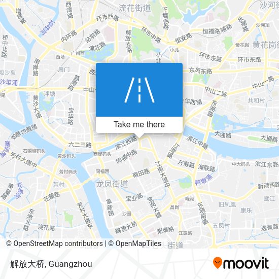解放大桥 map
