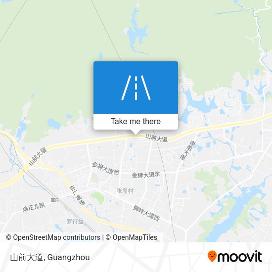 山前大道 map