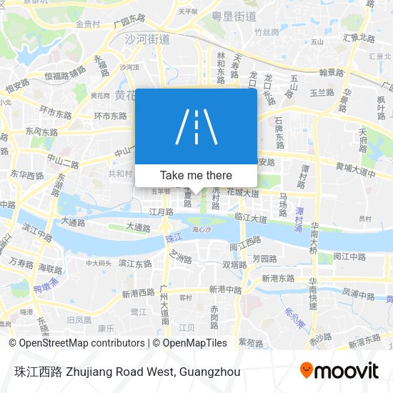 珠江西路 Zhujiang Road West map