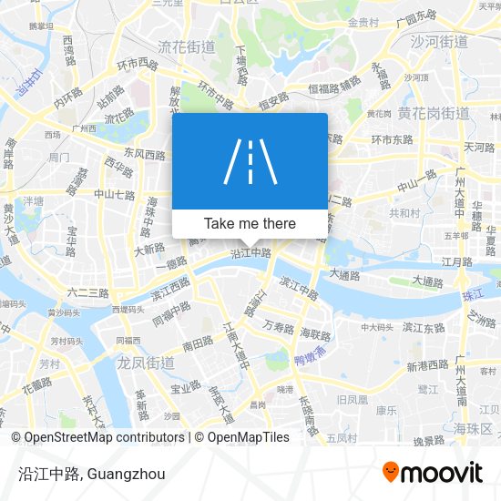 沿江中路 map