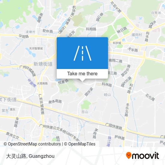 大灵山路 map