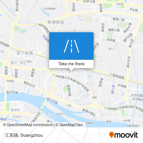 汇彩路 map