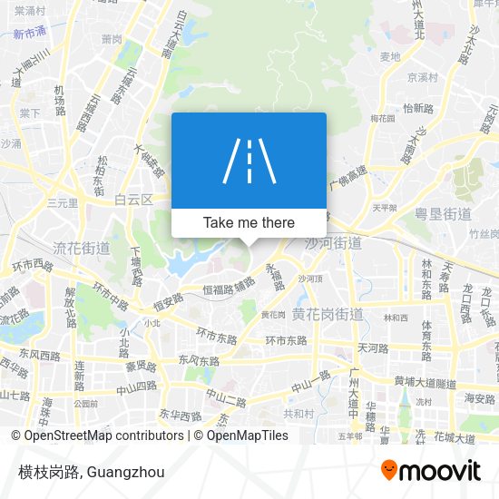 横枝岗路 map