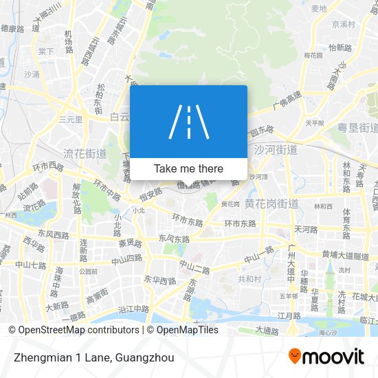 Zhengmian 1 Lane map