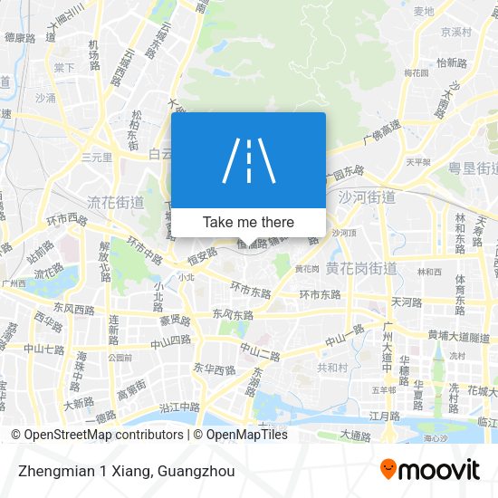 Zhengmian 1 Xiang map