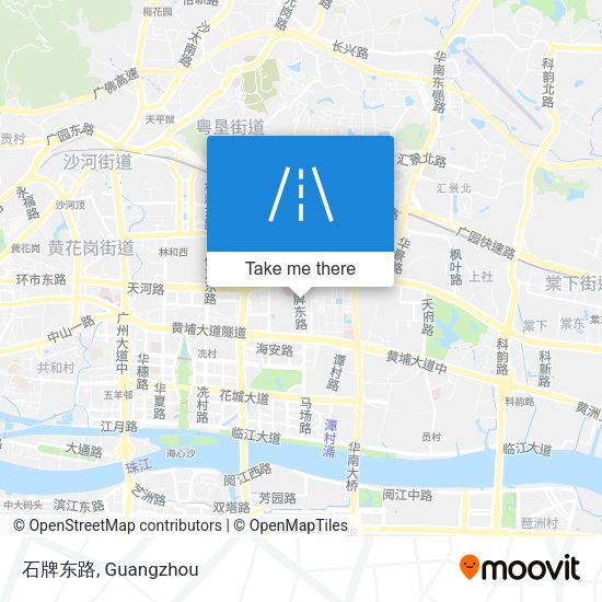 石牌东路 map