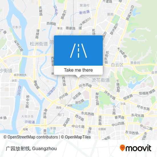 广园放射线 map