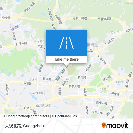 大观北路 map