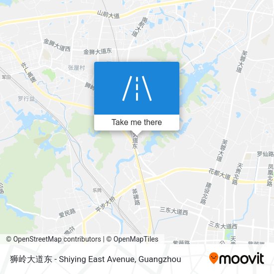 狮岭大道东 - Shiying East Avenue map