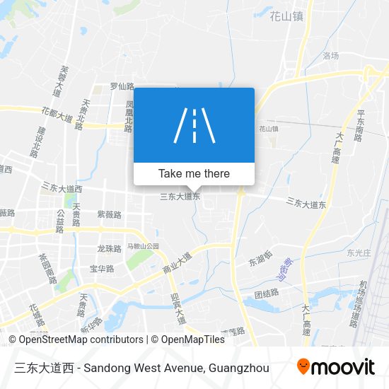 三东大道西 - Sandong West Avenue map