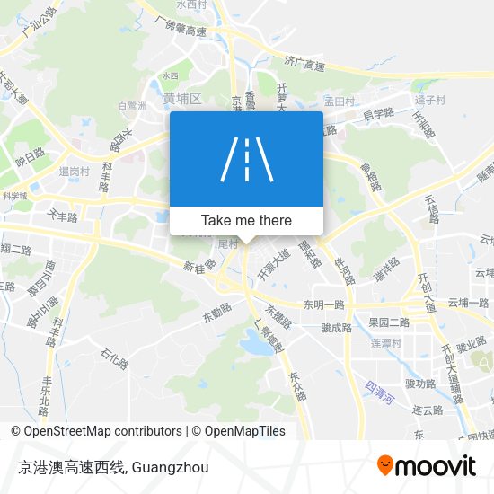 京港澳高速西线 map