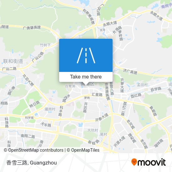 香雪三路 map