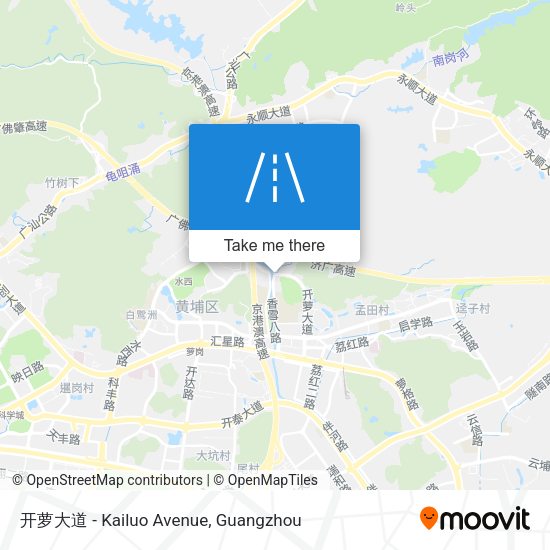 开萝大道 - Kailuo Avenue map