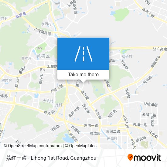 荔红一路 - Lihong 1st Road map