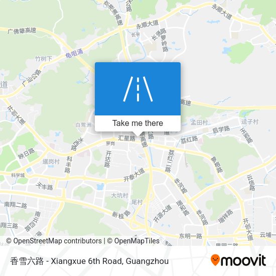 香雪六路 - Xiangxue 6th Road map