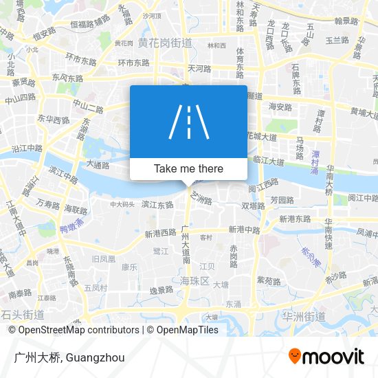 广州大桥 map