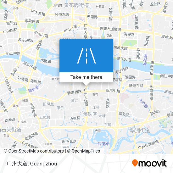 广州大道 map