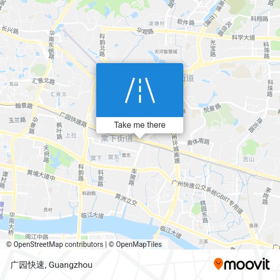 广园快速 map