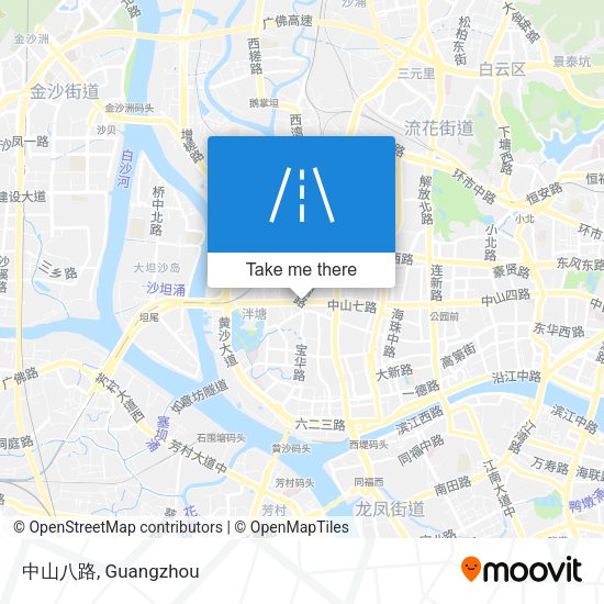 中山八路 map