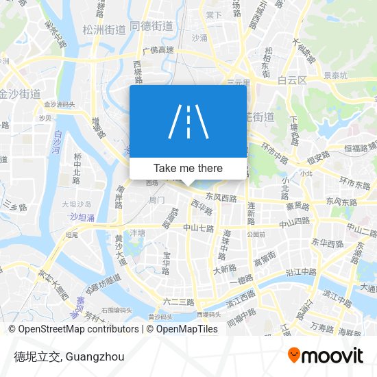 德坭立交 map