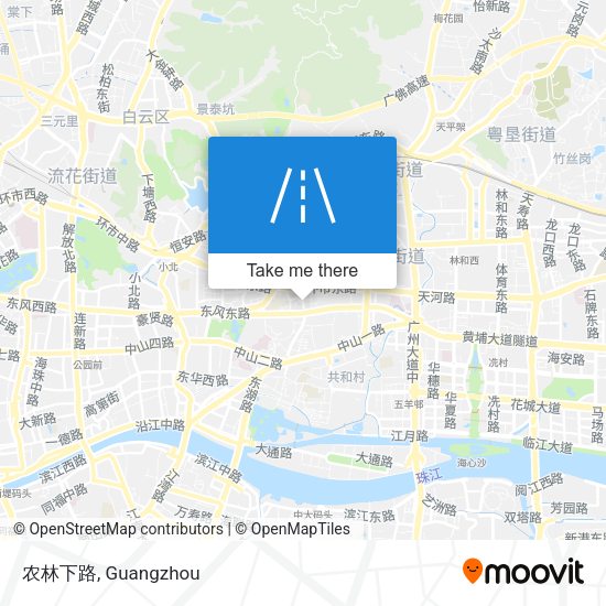 农林下路 map