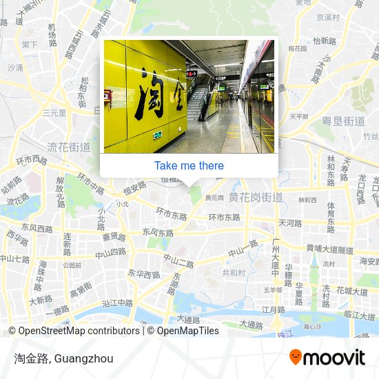 淘金路 map
