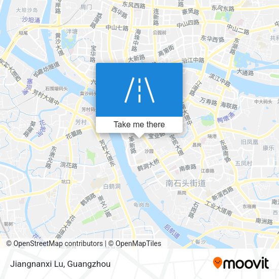 Jiangnanxi Lu map
