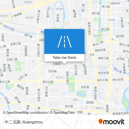 中二北路 map