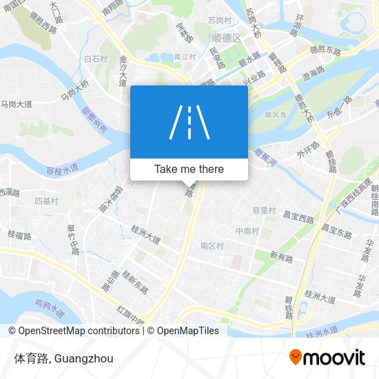 体育路 map
