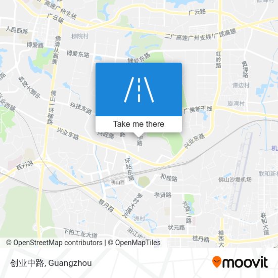 创业中路 map
