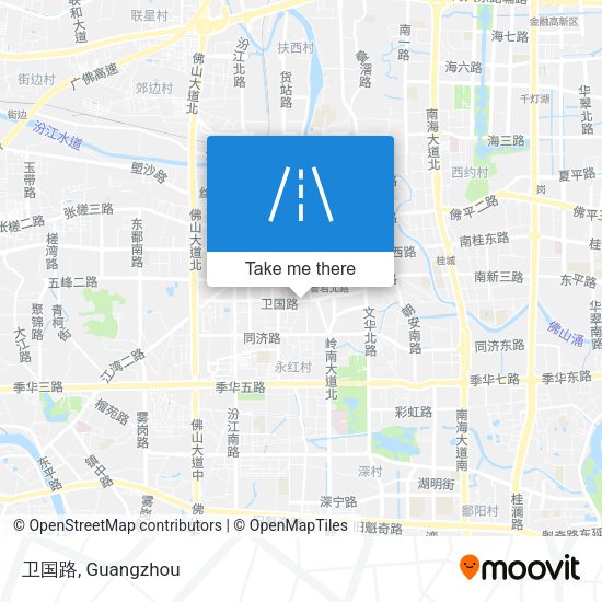 卫国路 map