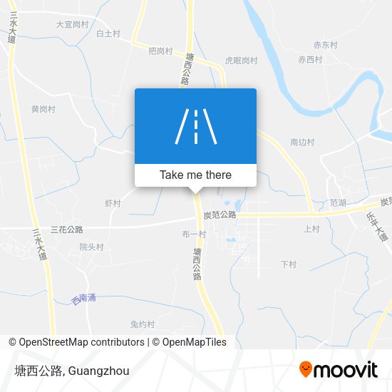 塘西公路 map