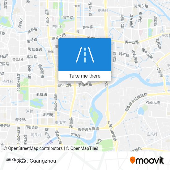 季华东路 map