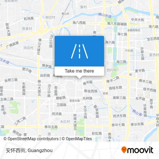 安怀西街 map