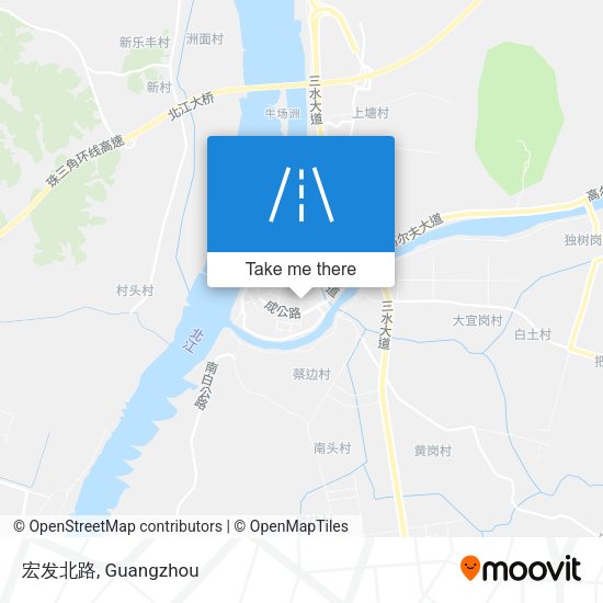 宏发北路 map
