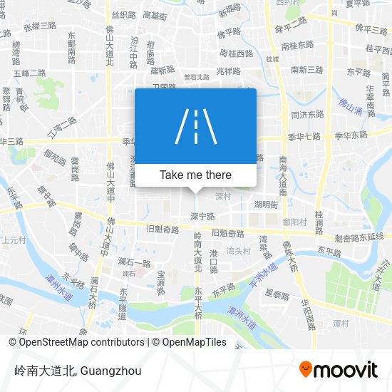 岭南大道北 map